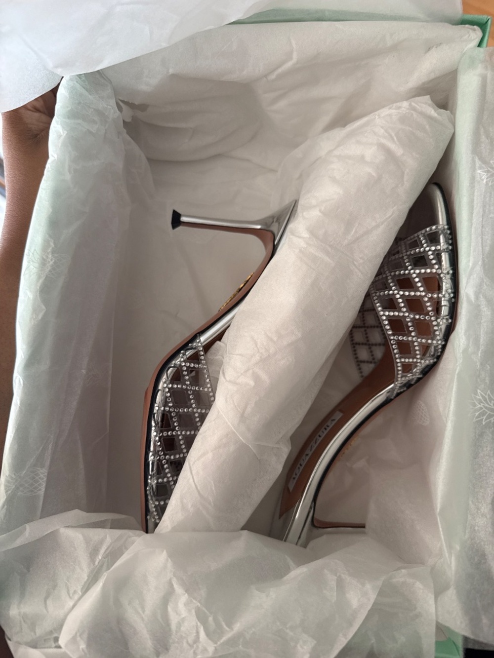 AQUAZZURA LUMIERE MULE - Picture 2 of 5